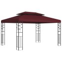 VidaXL Altana 3,97 x 2,96 x 2,68 m Czerwone wino Poliester i Stal