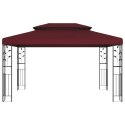VidaXL Altana 3,97 x 2,96 x 2,68 m Czerwone wino Poliester i Stal