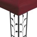 VidaXL Altana 3,97 x 2,96 x 2,68 m Czerwone wino Poliester i Stal