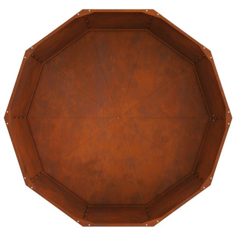 VidaXL Donica Rdzawy 120 x 120 x 50 cm