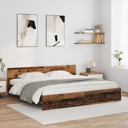 VidaXL Ramka łóżka Stare drewno 180 x 200 cm Drewno inżynieryjne