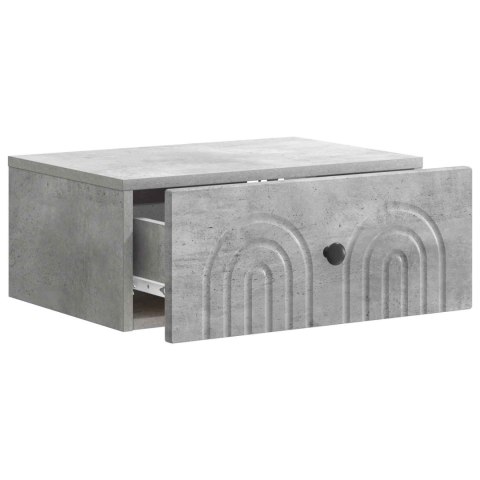 VidaXL Wisząca Szafka Nocna 2 szt. Betonowy szary 49 x 34,5 x 20 cm