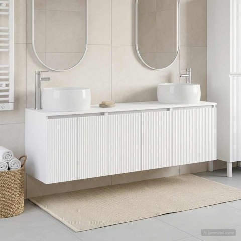 VidaXL Zestaw Szafek Łazienkowych 3 szt. Biały 49,5 x 44,5 x 66 cm