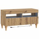 VidaXL Zestaw 3-częściowy szafki RTV z LED Dąb artisan