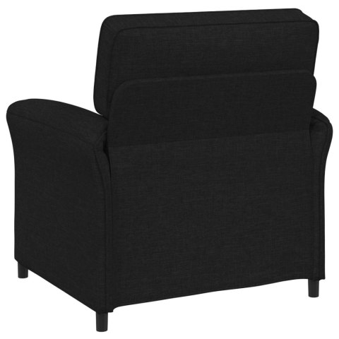 VidaXL Zestaw Sof 2 szt. Czarny tkanina