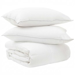 VidaXL Zestaw kołdry i poduszek 3 szt. 135 x 220 cm Zima 700 g/szt