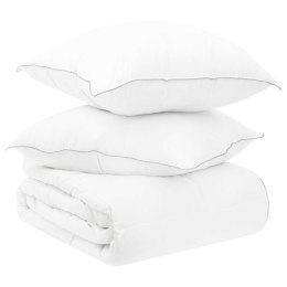 VidaXL Zestaw kołdry i poduszek 3 szt. 140 x 220 cm Zima 1800 g/szt