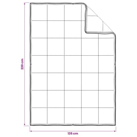 VidaXL Zestaw kołder 3 szt. 135 x 220 cm Na wszystkie sezony Bambus