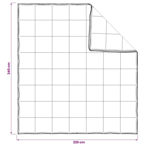 VidaXL Zestaw kołder 3 szt. 240 x 220 cm Na wszystkie sezony Bambus