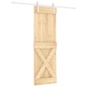 DRZWI PRZESUWNE NATURALNE I BIAŁE 70 X 210 CM
