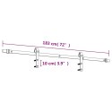 VidaXL Drzwi przesuwne Naturalny i czarny 70 x 210 cm