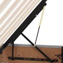 VidaXL Łóżko otomanowe Jasnoszary 140 x 190 cm tkanina