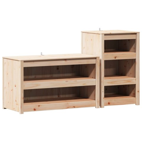 VidaXL Szafka kuchennego na zewnątrz MEPPEL 2 szt. Naturalny Douglas