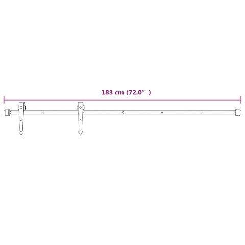 VidaXL Drzwi przesuwne Naturalne i białe 70 x 210 cm