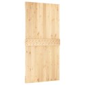 VidaXL Drzwi przesuwne Naturalny i czarny 100 x 210 cm