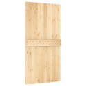 VidaXL Drzwi przesuwne Naturalny i czarny 100 x 210 cm