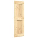 VidaXL Drzwi przesuwne Naturalny i czarny 70 x 210 cm