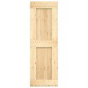 VidaXL Drzwi przesuwne Naturalny i czarny 70 x 210 cm