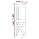 VidaXL Drzwi przesuwne Naturalny i czarny 70 x 210 cm