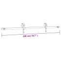 VidaXL Drzwi przesuwne Naturalny i czarny 95 x 210 cm