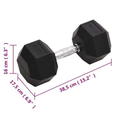 VidaXL Hantel, 27,5 kg, żeliwo