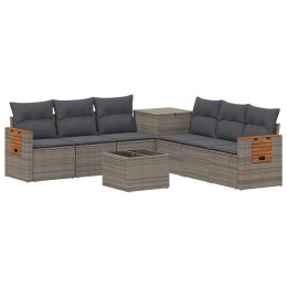 VidaXL Zestaw Sof 8 szt. Szary i ciemnoszary