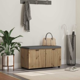 VidaXL Ławka w przedpokoju Dąb Rzemieślniczy 80 x 38 x 46 cm