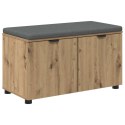 VidaXL Ławka w przedpokoju Dąb Rzemieślniczy 80 x 38 x 46 cm
