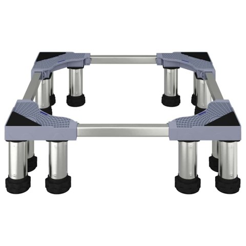 VidaXL Podstawa pod pralkę Szary 67 x 67 x 21,5 cm Stal nierdzewna