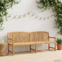 VidaXL Ręcznie rzeźbiona ławka różana 228 x 61 x 94,5 cm naturalny