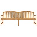 VidaXL Ręcznie rzeźbiona ławka różana 228 x 61 x 94,5 cm naturalny