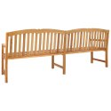 VidaXL Ręcznie rzeźbiona ławka różana 228 x 61 x 94,5 cm naturalny