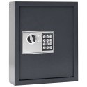 VidaXL Sejf cyfrowy Z blokadą ciemnoszary 30 x 10 x 36,5 cm Stal