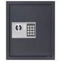 VidaXL Sejf cyfrowy Z blokadą ciemnoszary 30 x 10 x 36,5 cm Stal