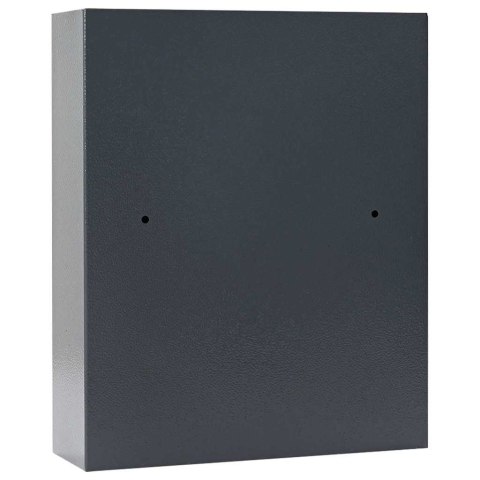 VidaXL Sejf cyfrowy Z blokadą ciemnoszary 30 x 10 x 36,5 cm Stal
