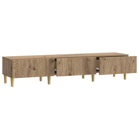 VidaXL Szafka pod telewizor 147 x 34,5 x 30 cm Dąb artisan
