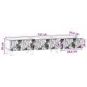 VidaXL Szafka pod telewizor 147 x 34,5 x 30 cm Dąb artisan