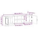 VidaXL Szafka pod telewizor Dąb wędzony 150 x 31 x 47 cm