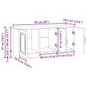 VidaXL Szafka pod telewizor Szary Sonoma 99 x 34,5 x 47 cm