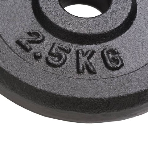 OBCIĄŻNIKI ŻELIWNE, 8 SZTUK, 8 X 2,5 KG