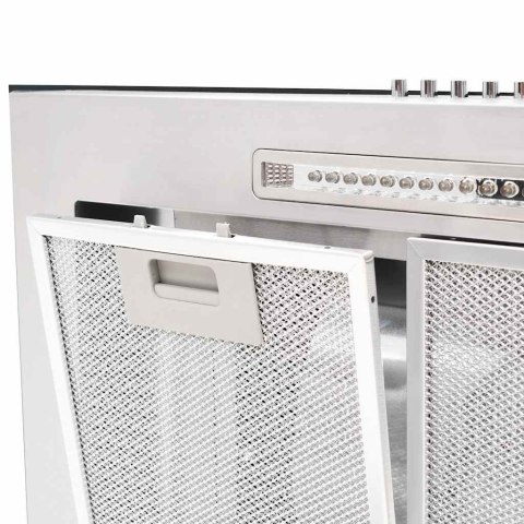 VidaXL Okap kuchenny LED, ścienny, stal nierdzewna, 90 cm, 756 m³/h