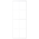 VidaXL Drzwi przesuwne, matowe szkło ESG i aluminium, 76x205 cm, białe