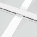 VidaXL Drzwi przesuwne, matowe szkło ESG i aluminium, 76x205 cm, białe