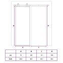 VidaXL Drzwi przesuwne, matowe szkło ESG i aluminium, 76x205 cm, białe