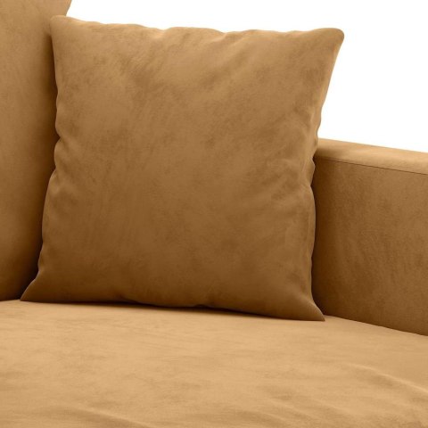 VidaXL Fotel, brązowy, 60 cm, obity aksamitem