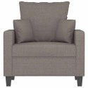 VidaXL Fotel, taupe, 60 cm, obity tkaniną