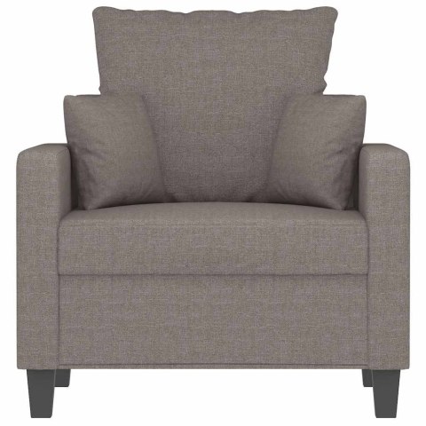 VidaXL Fotel, taupe, 60 cm, obity tkaniną