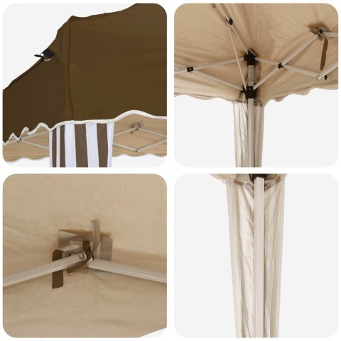 VidaXL Namiot imprezowy rozkładany 195 x 195 x 245 cm Ciemnoszary