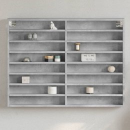 VidaXL Witryna, szarość betonu, 100x8,5x75 cm, materiał drewnopochodny
