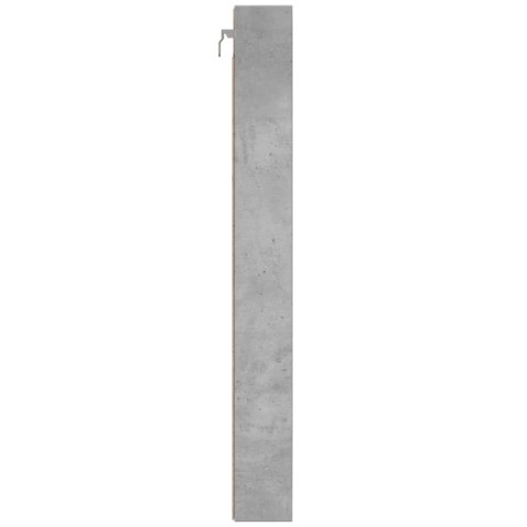 VidaXL Witryna, szarość betonu, 100x8,5x75 cm, materiał drewnopochodny